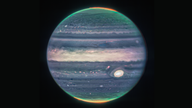 James Webb Space Telescope image of Jupiter showcase auroras, hazes Credit: Nasa