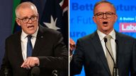 Anthony Albanese and Scott Morrison
PIC: Reuters/PA