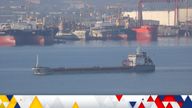 Turkish-flagged cargo ship Polarnet, carrying Ukrainian grain, sails in Marmara Sea off Gebze, Turkey
