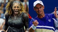Serena Williams and Andy Murray - US Open Tennis
