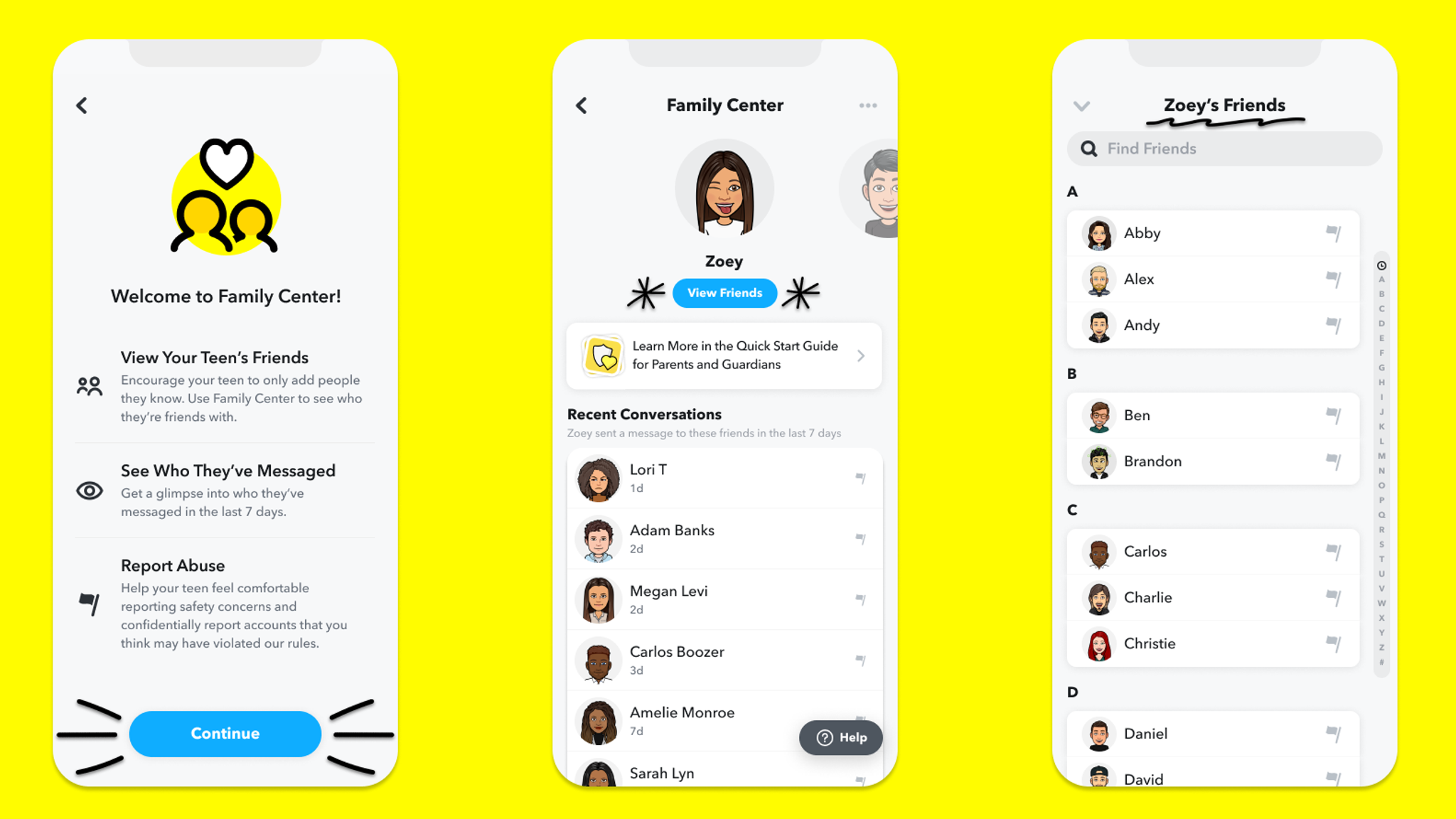Snapchat launches safety feature to give parents limited access to  children's accounts | Science & Tech News | Sky News