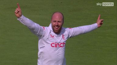 'Dangerous' Leach earns England their third  wicket
