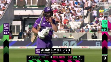 Lyth caught out after a superb display 