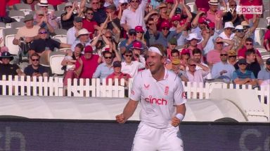 Broad takes 100th Test wicket at Lord's