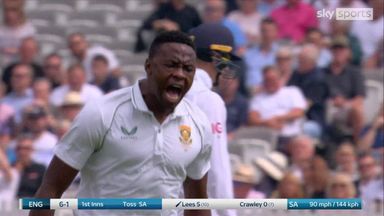 South Africa take early Lees wicket