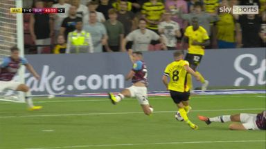 Cleverley opens scoring on stroke of half-time