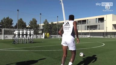 Real Madrid vs Robot Defenders - the ultimate free-kick drill!