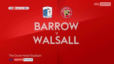 Barrow 2-1 Walsall