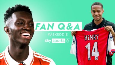 How did Nketiah find out he got Thierry Henry's iconic 14 shirt? | Fan Q&A 
