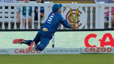 Magnificent diving catch sees off Buttler!