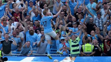 'An absolute genius!' | De Bruyne’s stunning goal from all angles