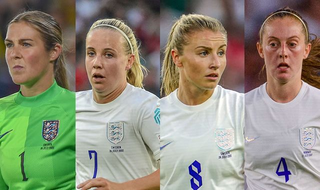 Euro 2022: England's Beth Mead, Leah Williamson, Keira Walsh and Mary ...