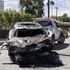 Actress critically hurt after her car crashes into house and bursts into flames