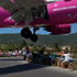 Tourists duck as plane makes extremely low landing on Greek island