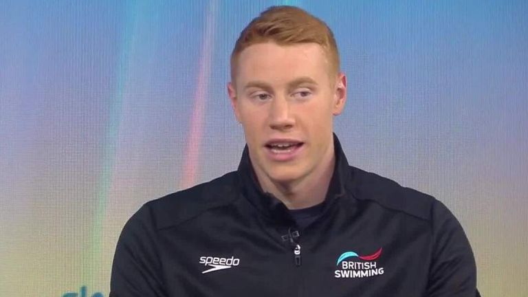 Freestyle Swimmer Tom Dean speaks to Sky News 