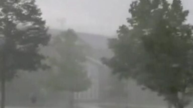 Thunderstorms sweep across USA