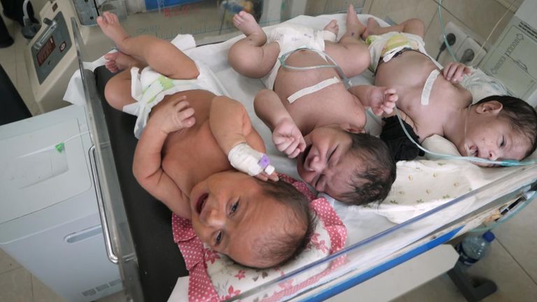 Babies in a hospital in Kabul
