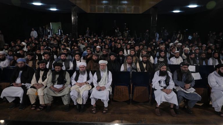 The Taliban held a televised media event a year after taking control of Afghanistan 