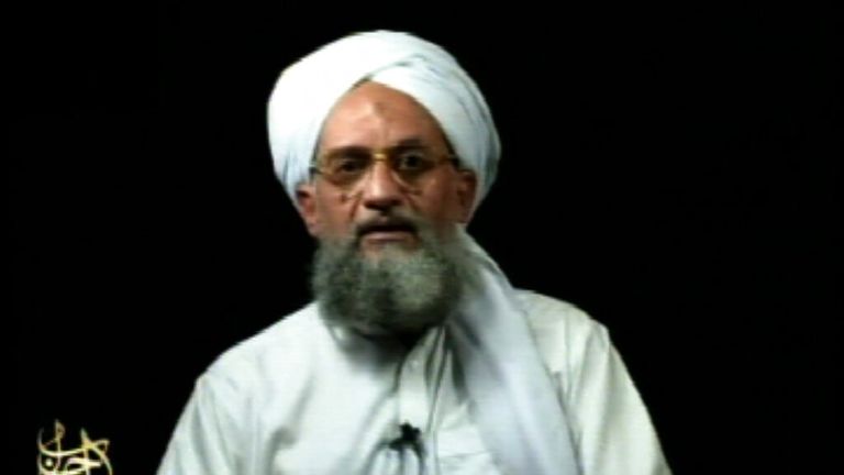 Ayman al-Zawahiri is seen in footage that emerged in 2006