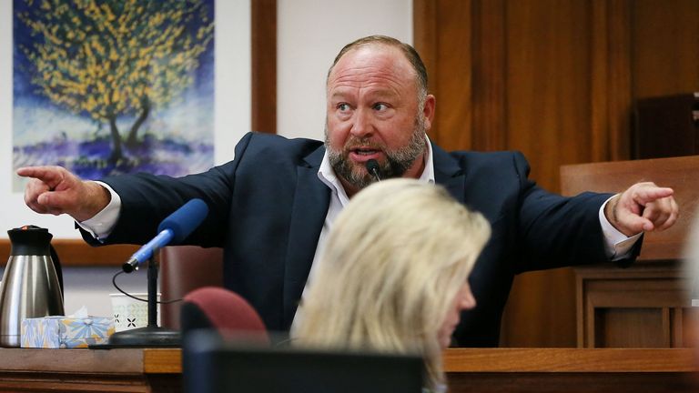 Alex Jones appeared on the stand after Neil Heslin and Scarlett Lewis 