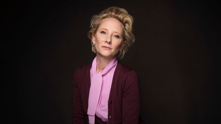 Anne Heche poses for a portrait to promote the film, "The Last Word" during the Sundance Film Festival in Park City, Utah on Jan. 23, 2017. Pic: Taylor Jewell/Invision/AP