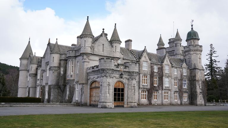 A general view of Balmoral Castle