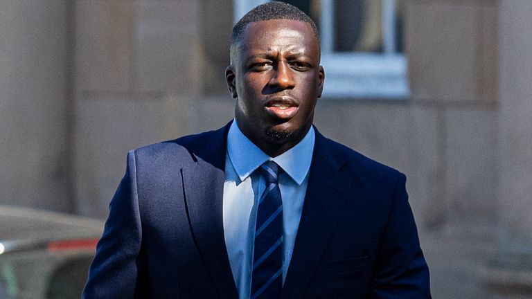 Manchester City footballer Benjamin Mendy arrives at Chester Crown Court where he is accused of eight counts of rape, one count of sexual assault and one count of attempted rape, relating to seven young women. Picture date: Wednesday August 10, 2022.

