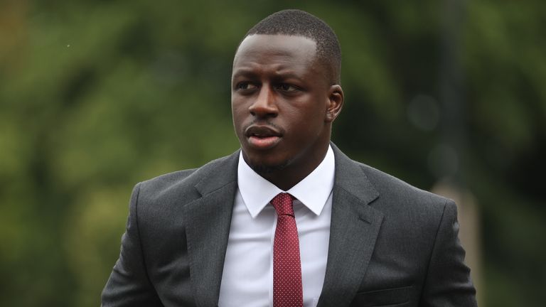 Manchester City footballer Benjamin Mendy arrives at Chester Crown Court where he is accused of eight counts of rape, one count of sexual assault and one count of attempted rape, relating to seven young women. Picture date: Wednesday August 17, 2022.

