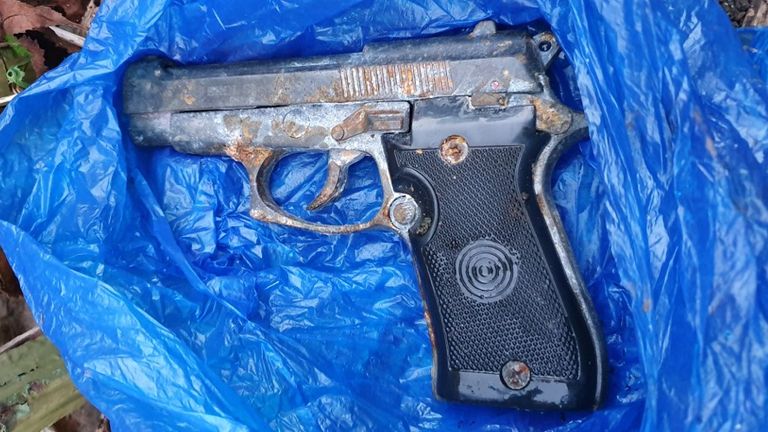 Homemade gun recovered by police after shooting
