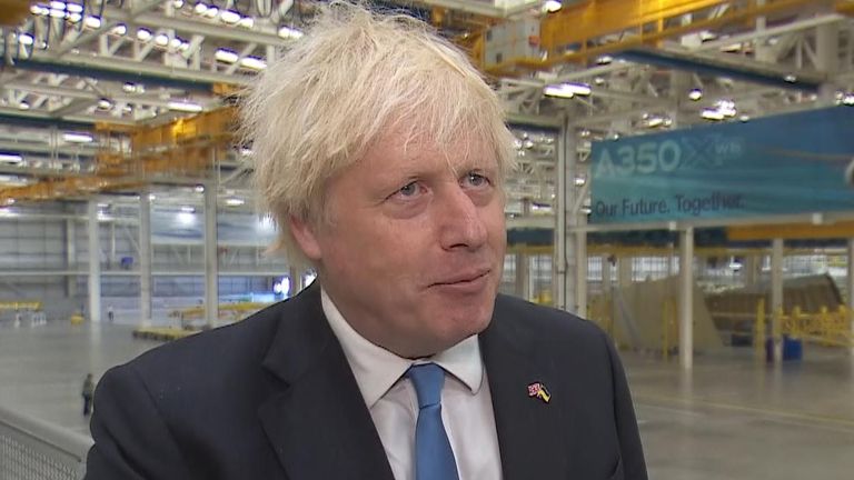 Boris Johnson says people will start to see support from the government with energy bills