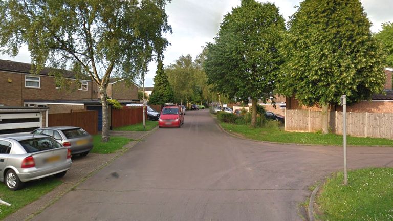 google street view of Chesterfield road in Stevenage 