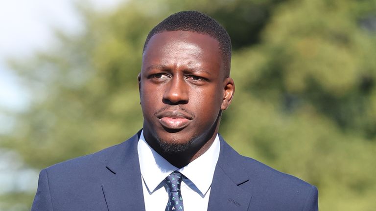 Manchester City footballer Benjamin Mendy arrives at Chester Crown Court charged with eight counts of rape, one count of sexual assault and one count of attempted rape involving seven young women.  Photo date: Tuesday, August 30, 2022.