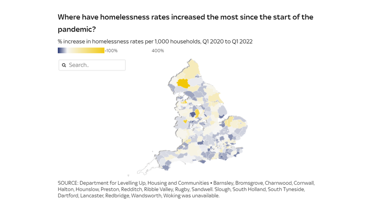 Homelessness map