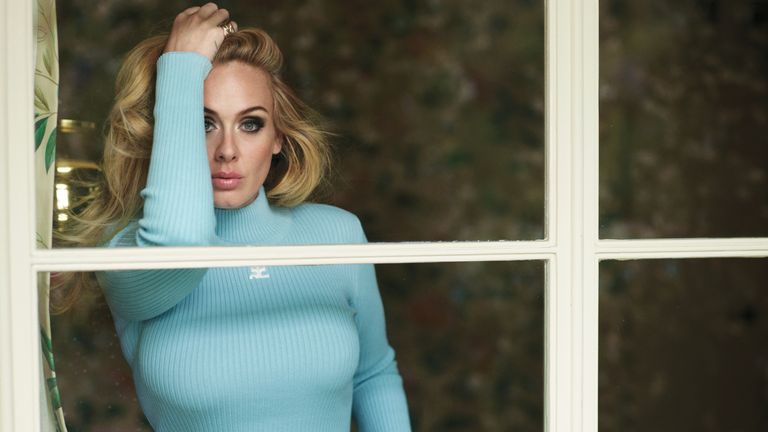 handout photo issued by ELLE UK of Adele who features in their October issue and has given a rare glimpse into her private life.