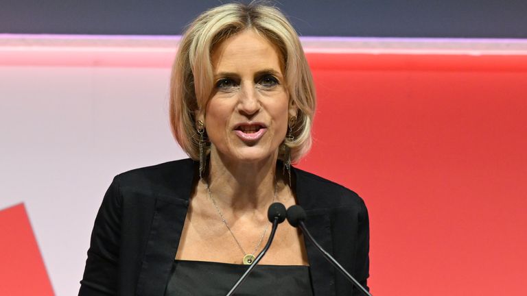 Emily Maitlis has hit out at her former employer the BBC, saying the board has been hi-jacked for political purposes. Pic: Edinburgh TV Festival/Neil Hanna