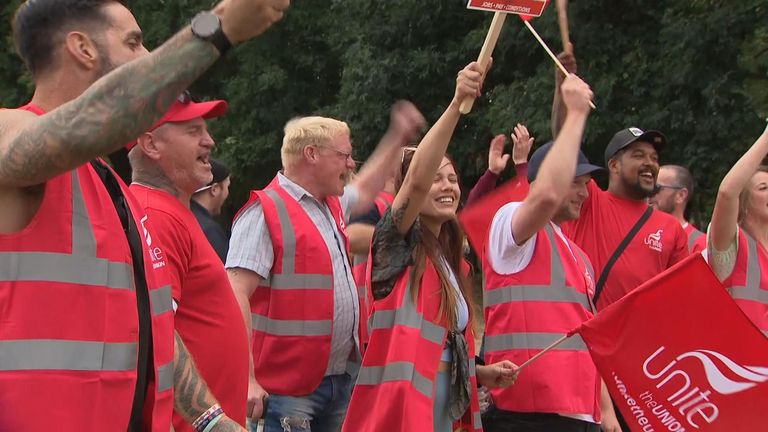The UK&#39;s summer of strikes stepped up a gear today, as workers at UK&#39;s largest container port in Felixstowe walked out at the beginning of an eight-day strike.