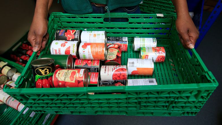 Stocks of food at the Trussell Trust Brent Foodbank, Neasden, London.
Picture by: Jonathan Brady/PA Archive/PA Images
Date taken: 26-Apr-2016