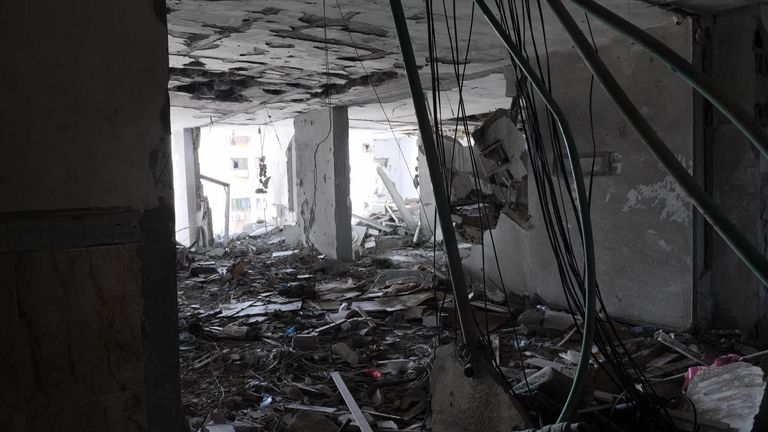 The Abu Ramadan family&#39;s apartment was destroyed