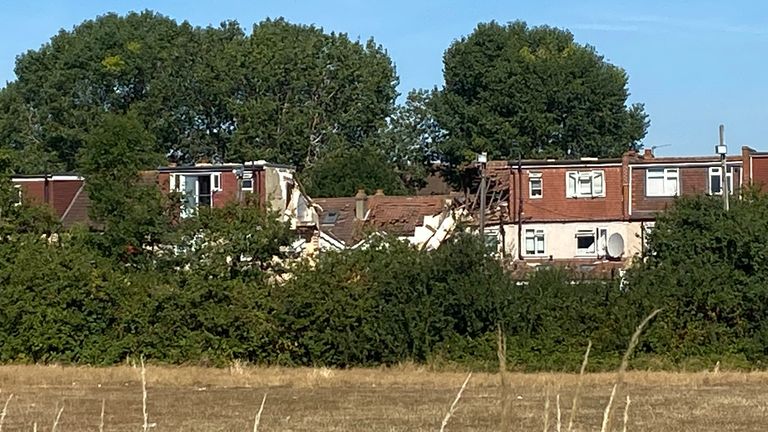 House collapse in Croydon, south London