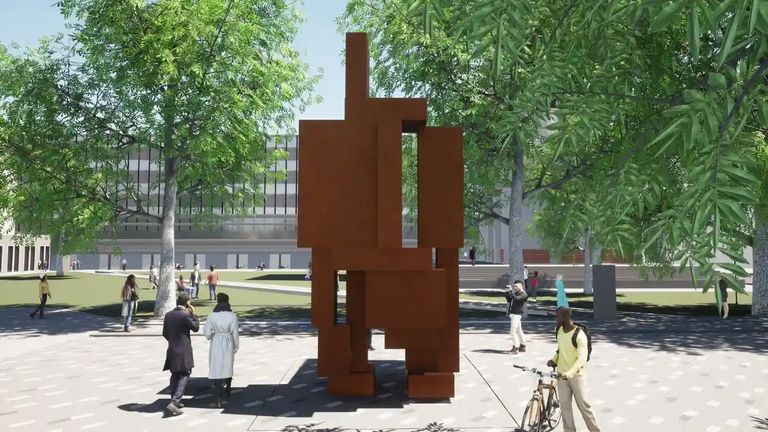 Concerns raised over ‘phallic’ Antony Gormley sculpture on university campus
