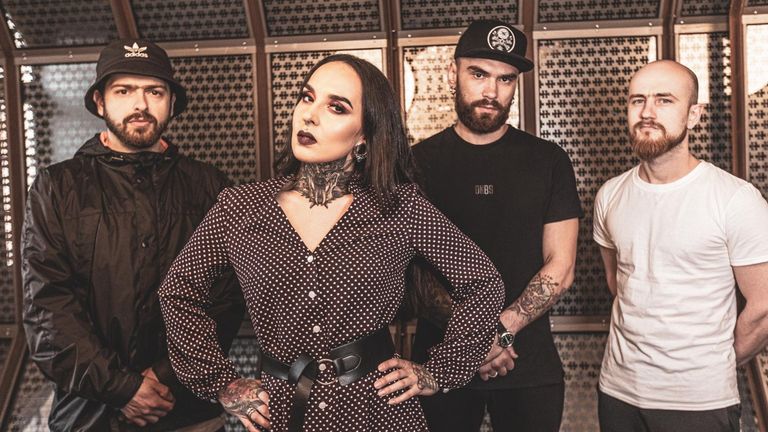 Ukrainian band Jinjer. Pic: Alina Chernohor