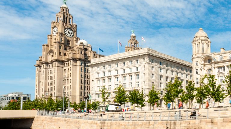 The Liver Building and the Cunard Building, the seat of Liverpool council. Pic: iStock