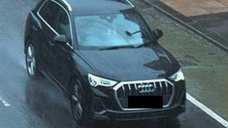 The Audi Q3 was seized by the police.  Photo: Merseyside Police