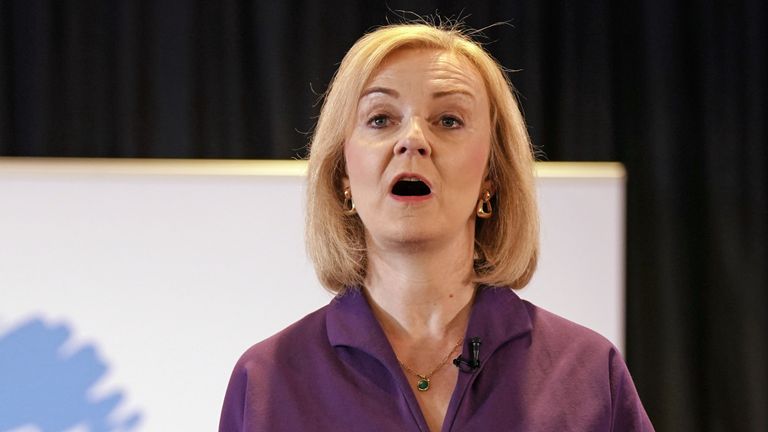 Liz Truss during a hustings event at the Culloden Hotel in Belfast, as part of the campaign to be leader of the Conservative Party and the next prime minister. Picture date: Wednesday August 17, 2022.

