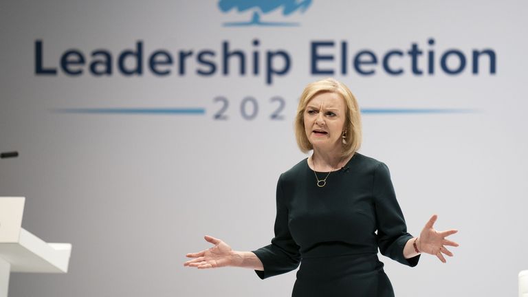 Liz Truss during a hustings event in Perth, Scotland, as part of the campaign to be leader of the Conservative Party and the next prime minister. Picture date: Tuesday August 16, 2022.