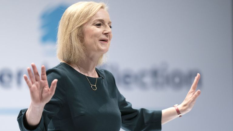 Liz Truss during a hustings event in Perth, Scotland, as part of the campaign to be leader of the Conservative Party and the next prime minister. Picture date: Tuesday August 16, 2022.