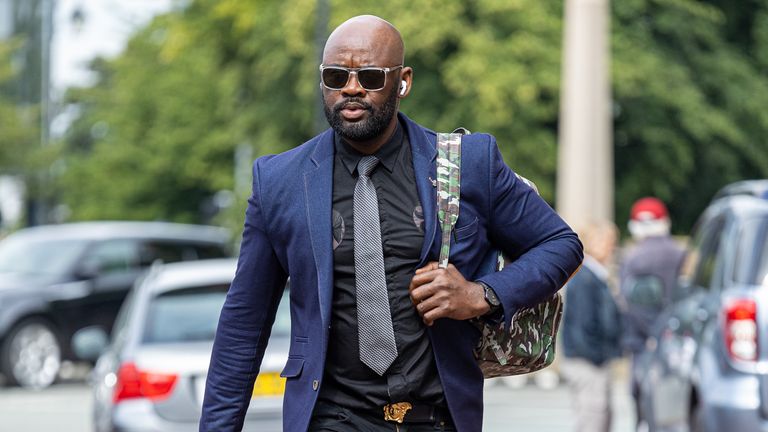 Co-defendant Louis Saha Matturie at Chester Crown Court for his trial with Manchester City footballer Benjamin Mendy where he is accused of eight counts of rape and four counts of sexual assault, relating to eight young women. Picture date: Thursday August 18, 2022.

