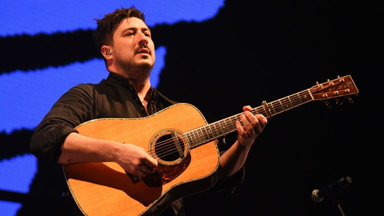 Marcus Mumford performs on stage in 2019. Pic: AP
