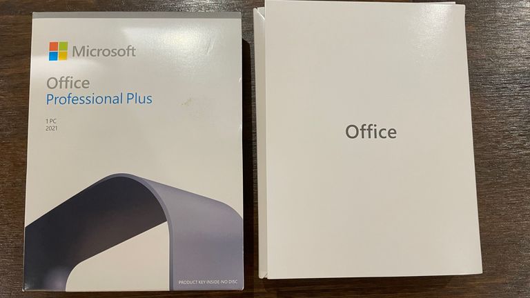 Microsoft confirmed this package received through the post appeared to be a counterfeit