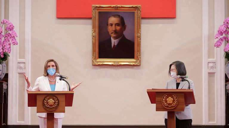 The US House Speaker with Taiwan President Tsai Ing-wen